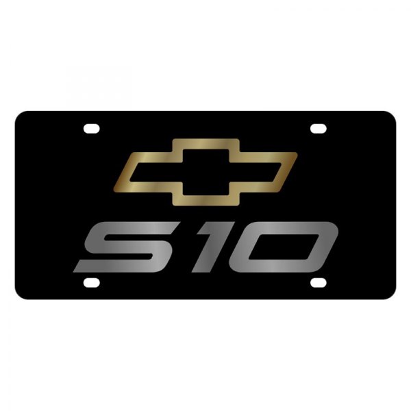 Eurosport Daytona® - GM Lazertag License Plate with S10 Logo and Chevrolet Emblem