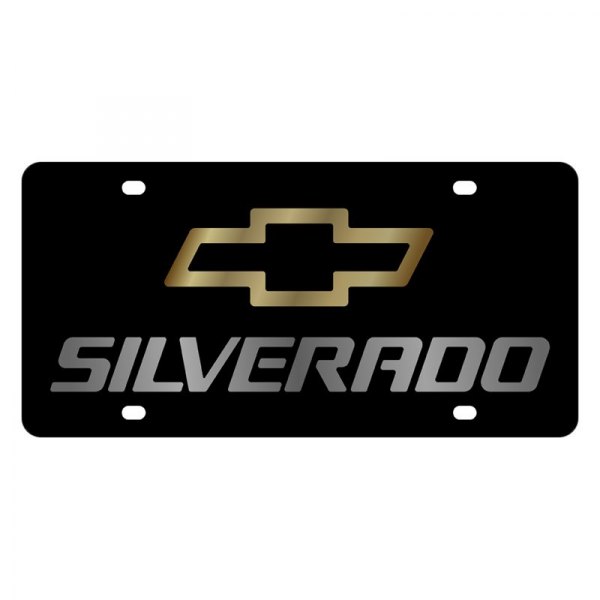Eurosport Daytona® - GM Lazertag License Plate with Silverado Logo