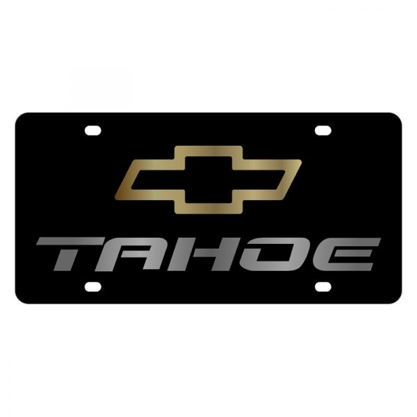 Eurosport Daytona® - GM Lazertag License Plate with Tahoe Logo and Chevrolet Emblem