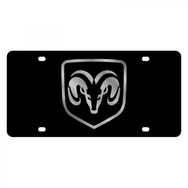 Eurosport Daytona® - MOPAR Lazertag License Plate with Dodge Ram Framed Emblem