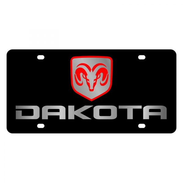 Eurosport Daytona® - MOPAR Lazertag License Plate with Dakota Logo and Emblem