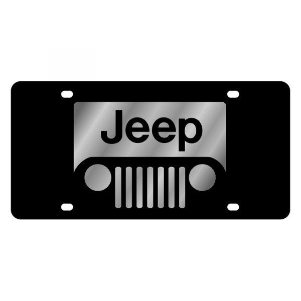 Eurosport Daytona® - MOPAR Lazertag License Plate with New Jeep Grill Logo