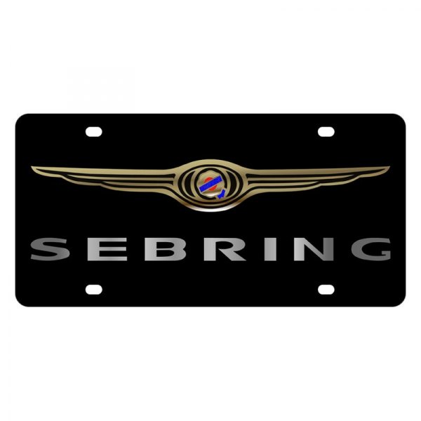 Eurosport Daytona® - MOPAR Lazertag License Plate with Sebring Logo and Chrysler Emblem
