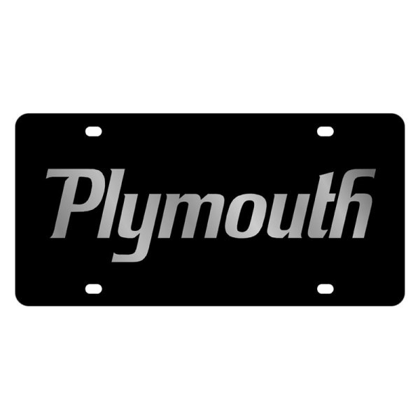 Eurosport Daytona® - MOPAR Lazertag License Plate with Plymouth Logo
