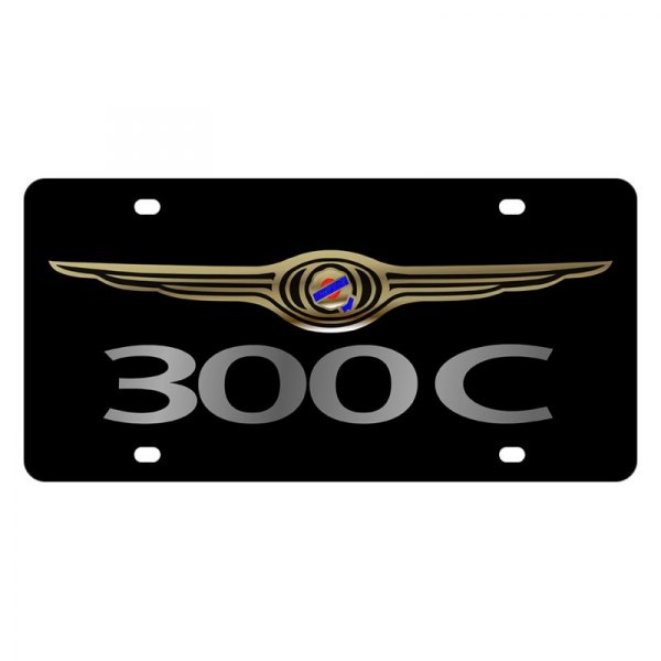 Eurosport Daytona® - MOPAR Lazertag License Plate with 300C Logo and Chrysler Emblem