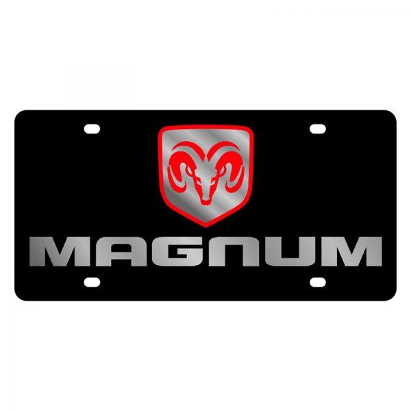Eurosport Daytona® - MOPAR Lazertag License Plate with Magnum Logo and Emblem