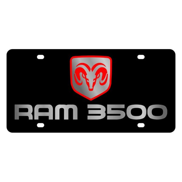 Eurosport Daytona® - MOPAR Lazertag License Plate with Ram 3500 Logo and Dodge Emblem