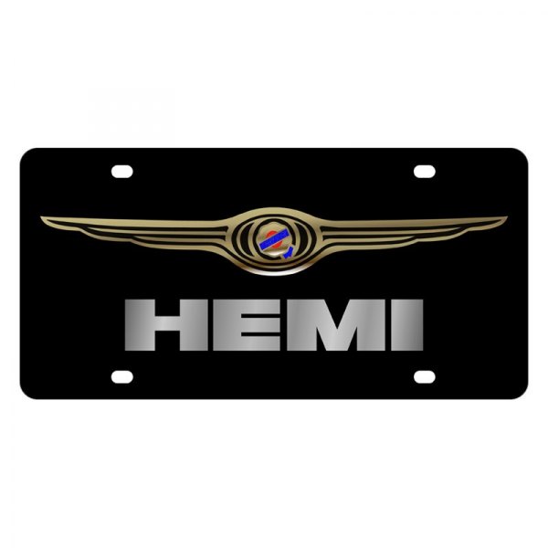 Eurosport Daytona® - MOPAR Lazertag License Plate with Chrysler HEMI Logo