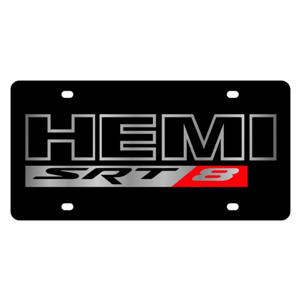 Eurosport Daytona® - MOPAR Lazertag License Plate with HEMI SRT 8 Logo