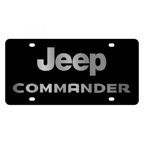 Eurosport Daytona® - MOPAR Lazertag License Plate with Jeep Commander Logo