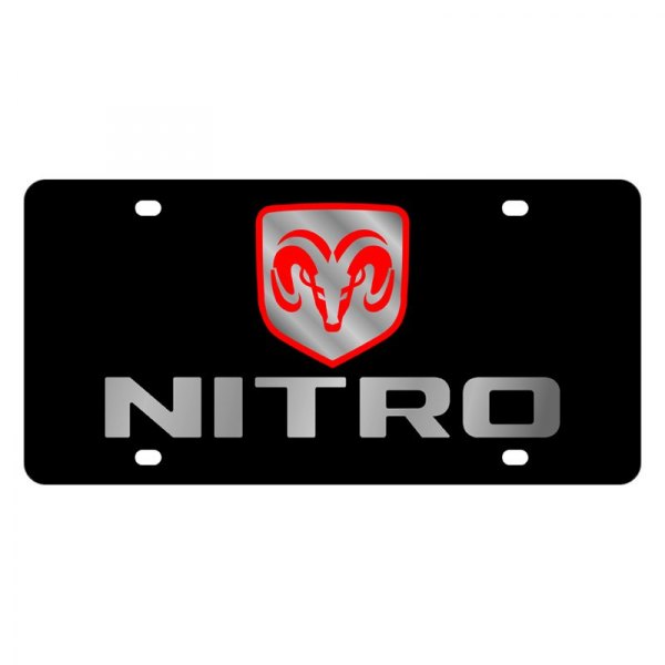 Eurosport Daytona® - MOPAR Lazertag License Plate with Dodge Nitro Logo and Emblem