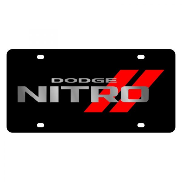 Eurosport Daytona® - MOPAR Lazertag License Plate with Dodge Nitro New Logo and Emblem