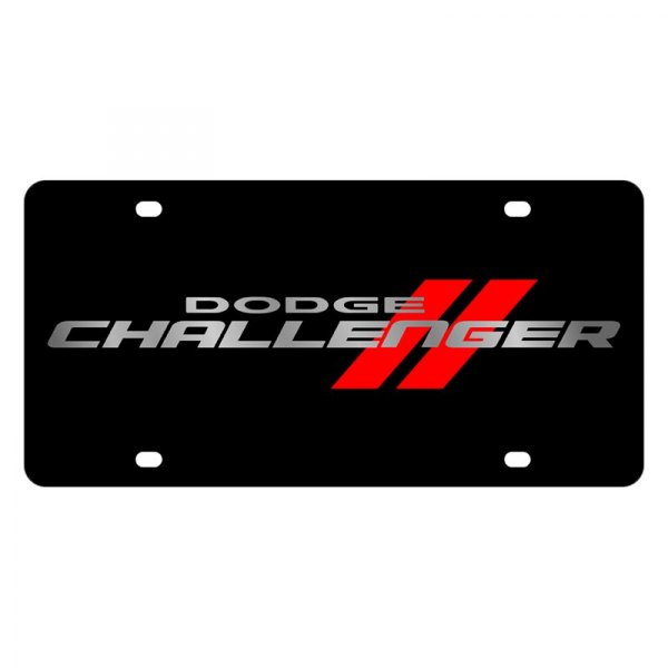 Eurosport Daytona® - MOPAR Lazertag License Plate with Challenger New Logo and Emblem