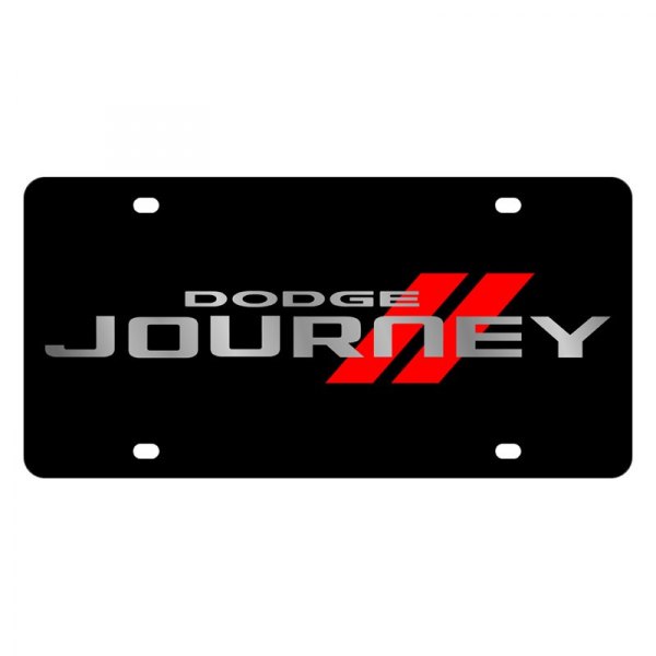 Eurosport Daytona® - MOPAR Lazertag License Plate with Dodge Journey Logo with Red Stripe