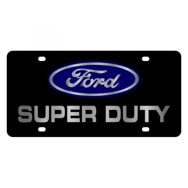 Eurosport Daytona® - Ford Motor Company Lazertag License Plate with Super Duty Logo and Ford Emblem