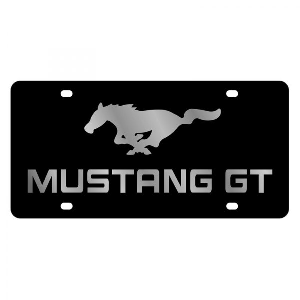 Eurosport Daytona® - Ford Motor Company Lazertag License Plate with Mustang GT Logo and Emblem