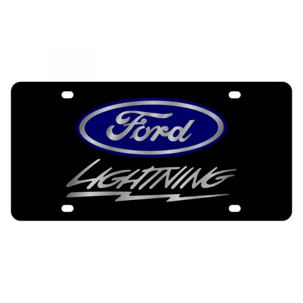 Eurosport Daytona® - Ford Motor Company Lazertag License Plate with Lightning Logo and Ford Emblem