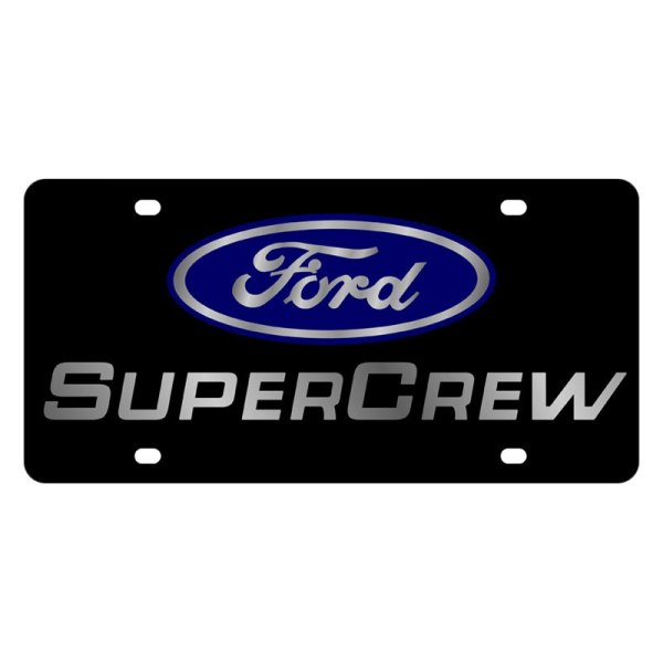 Eurosport Daytona® - Ford Motor Company Lazertag License Plate with Super Crew Logo and Ford Emblem