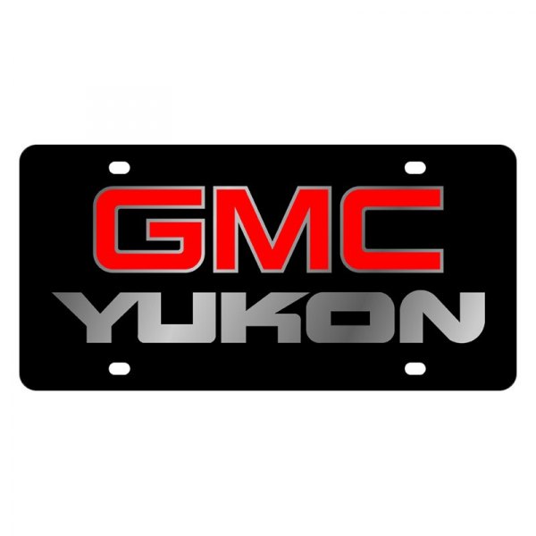 Eurosport Daytona® - GM Lazertag License Plate with GMC Yukon Logo