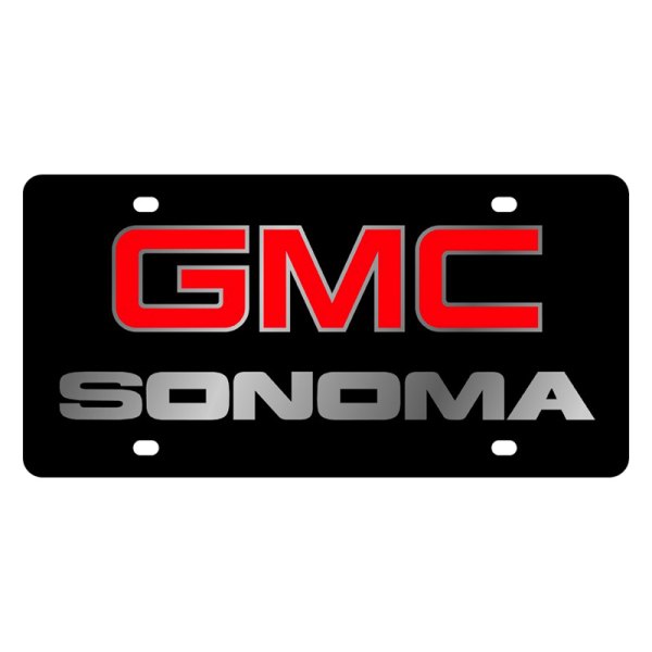 Eurosport Daytona® - GM Lazertag License Plate with Sonoma Logo and GMC Emblem