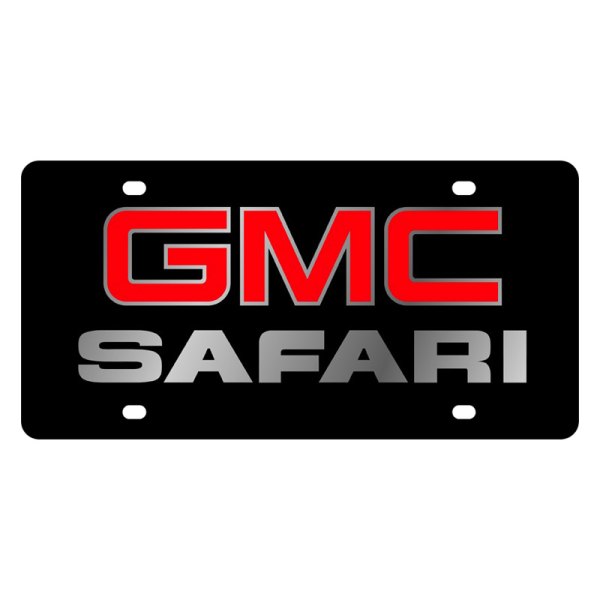 Eurosport Daytona® - GM Lazertag License Plate with GMC Safari Logo