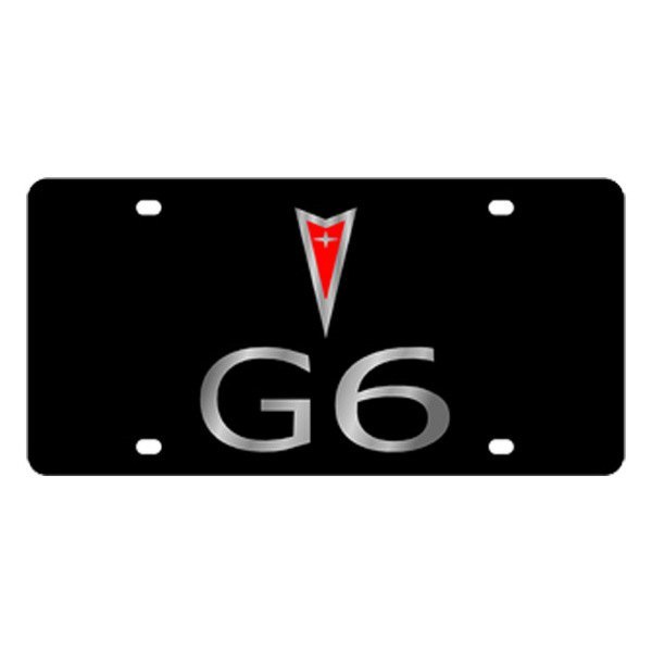 Eurosport Daytona® - GM Lazertag License Plate with G6 Logo and Pontiac Emblem