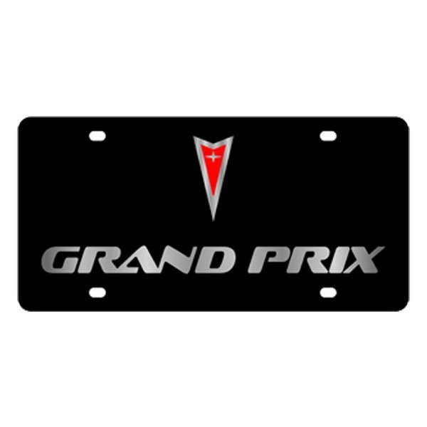 Eurosport Daytona® - GM Lazertag License Plate with Grand Prix Logo and Pontiac Emblem