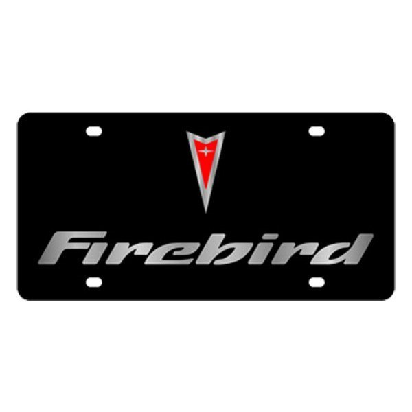 Eurosport Daytona® - GM Lazertag License Plate with Firebird Logo and Pontiac Emblem