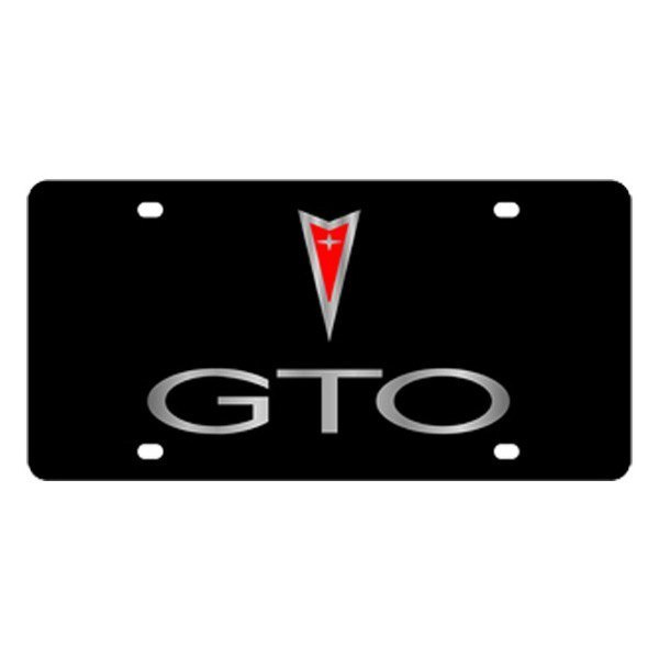 Eurosport Daytona® - GM Lazertag License Plate with GTO Logo and Pontiac Emblem