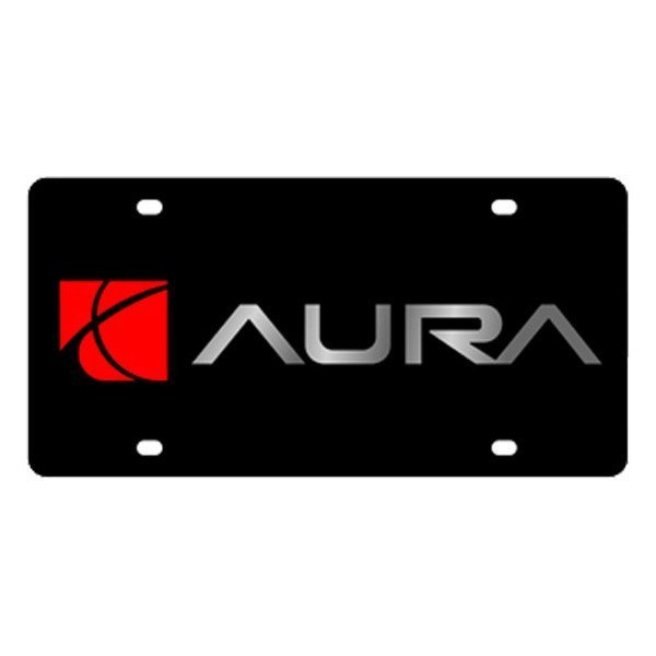 Eurosport Daytona® - GM Lazertag License Plate with Aura Logo and Saturn Emblem