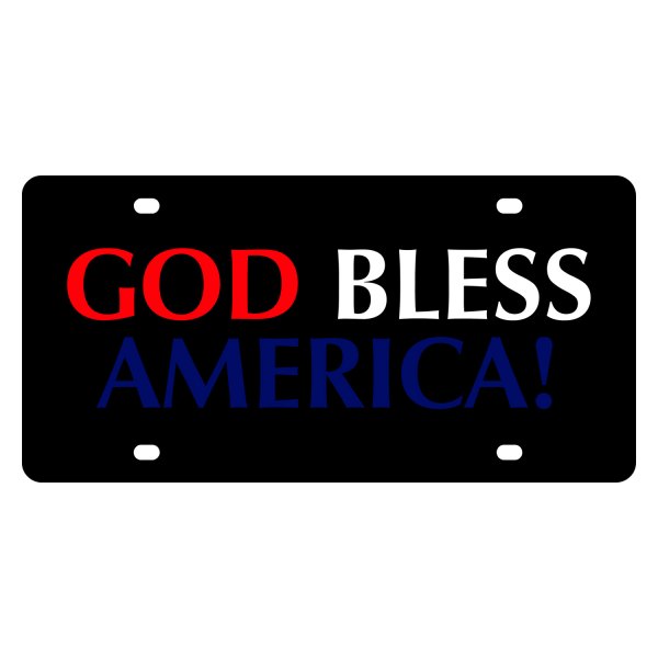 Eurosport Daytona® - LSN Lazertag License Plate with God Bless America Logo
