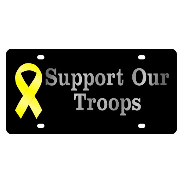 Eurosport Daytona® - LSN Lazertag License Plate with Support Our Troops Logo