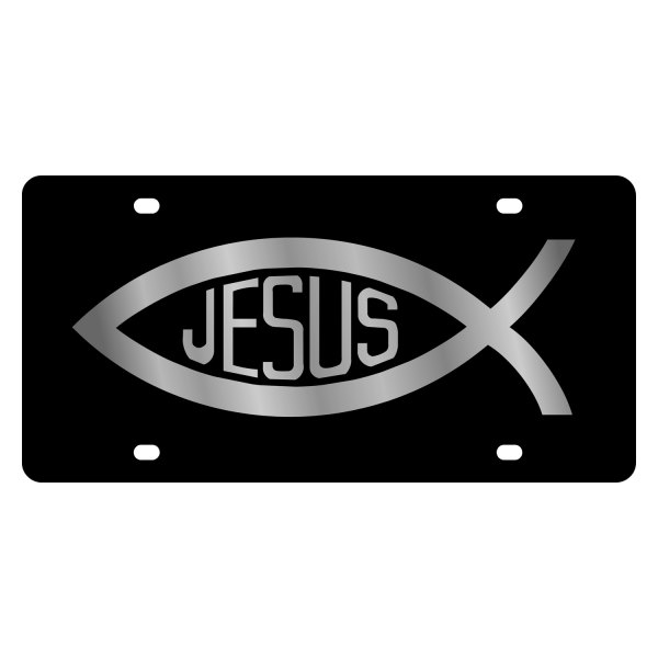 Eurosport Daytona® - LSN Lazertag License Plate with Jesus Fish Logo