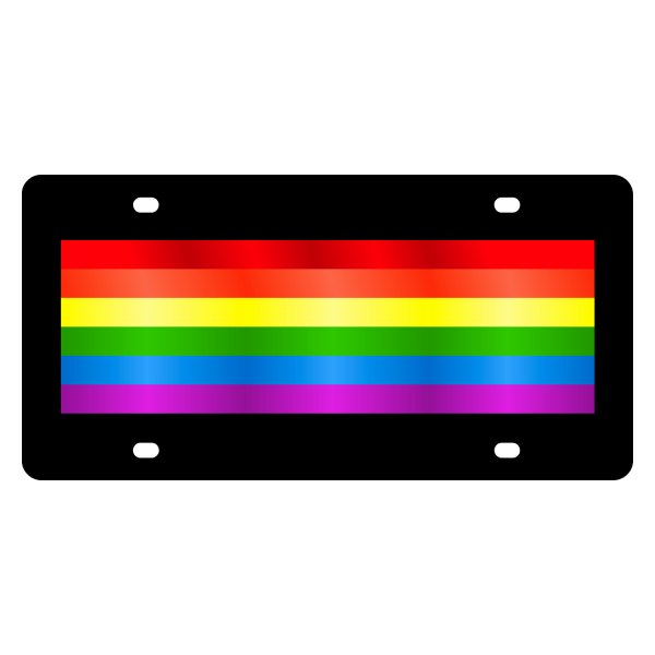 Eurosport Daytona® - LSN Lazertag License Plate with Gay Pride Flag Logo