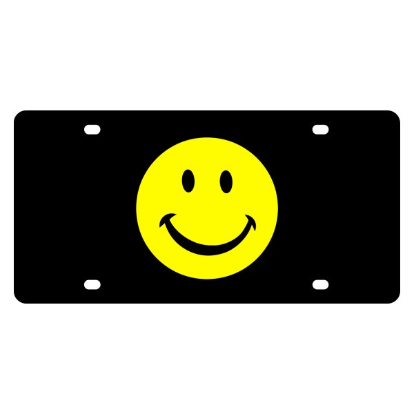 Eurosport Daytona® - LSN Lazertag License Plate with Smiley Face Logo