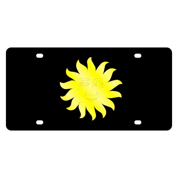 Eurosport Daytona® - LSN Lazertag License Plate with Smiling Sun Logo