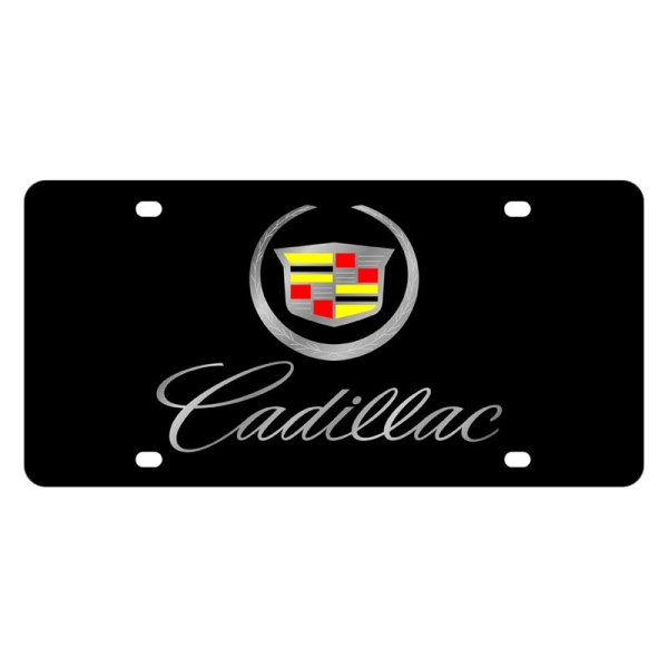 Eurosport Daytona® - GM License Plate with Script Laser Etched Cadillac Logo