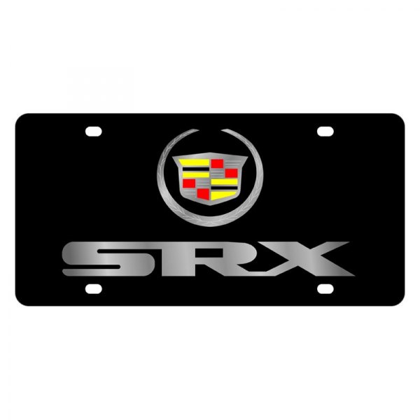 Eurosport Daytona® - GM License Plate with SRX Logo and Cadillac Emblem