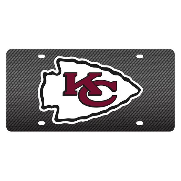 Eurosport Daytona® - License Plate with NFL Lazer Tag Kansas City Chiefs
