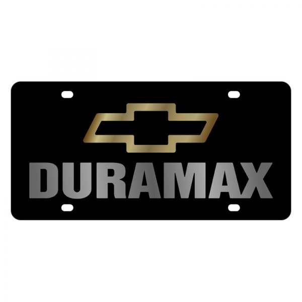 Eurosport Daytona® - GM License Plate with Duramax Logo and Chevrolet Emblem