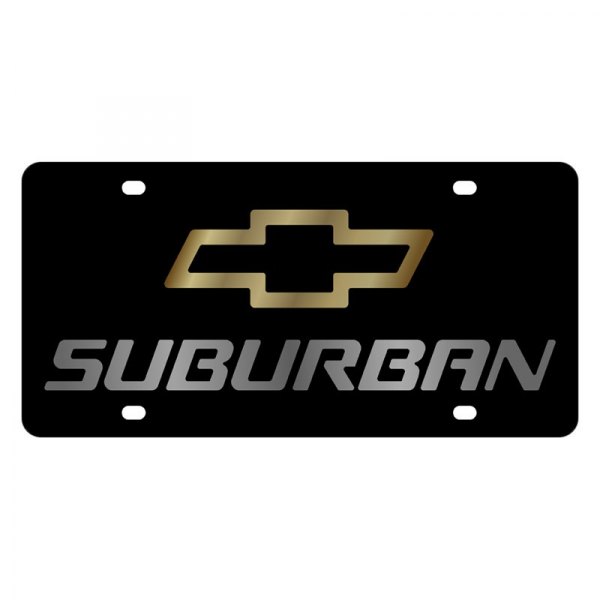 Eurosport Daytona® - GM License Plate with Suburban Logo and Chevrolet Emblem
