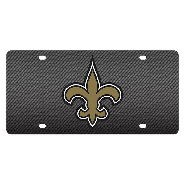 Eurosport Daytona® - License Plate with NFL Lazer Tag New Orleans Saints
