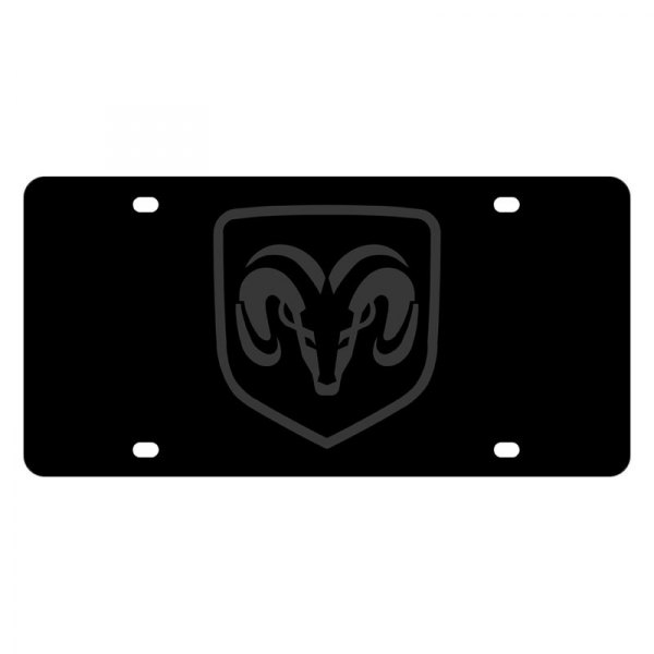 Eurosport Daytona® - MOPAR License Plate with Dodge Ram Framed Emblem