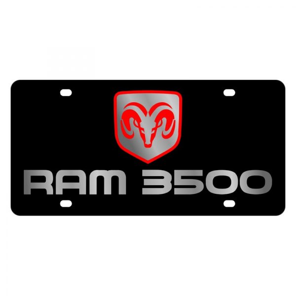 Eurosport Daytona® - MOPAR License Plate with Ram 3500 Logo and Dodge Emblem