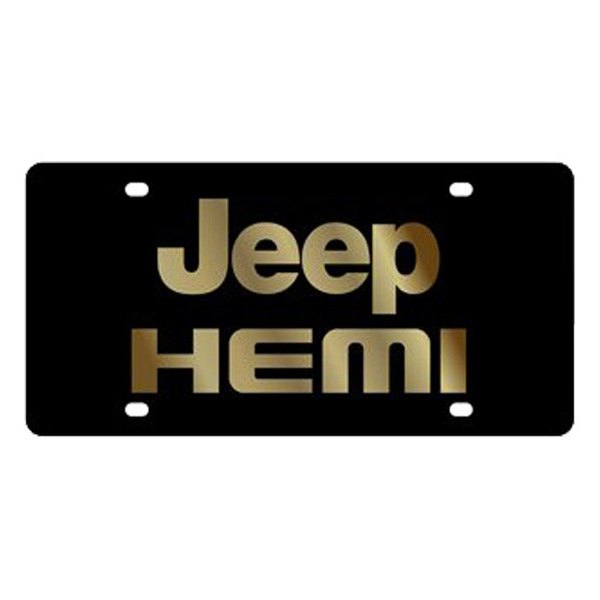 Eurosport Daytona® - MOPAR License Plate with Jeep HEMI Logo