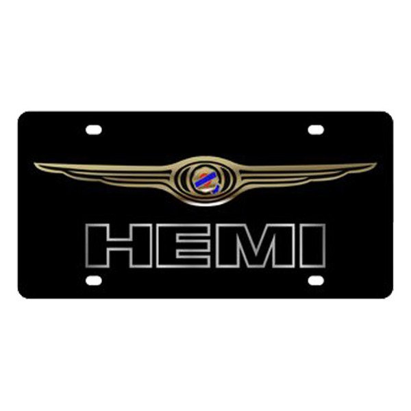 Eurosport Daytona® - MOPAR License Plate with Chrysler HEMI Logo