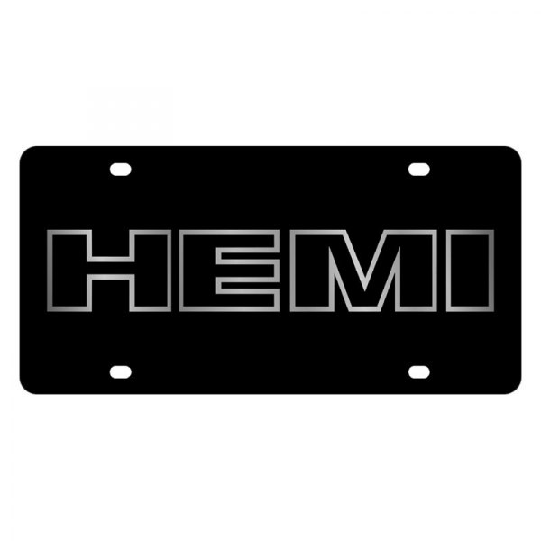 Eurosport Daytona® - MOPAR License Plate with HEMI Outline Logo