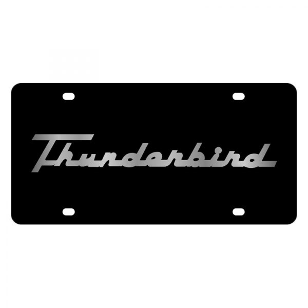Eurosport Daytona® - Ford Motor Company License Plate with Script Laser Etched Thunderbird Retro Logo