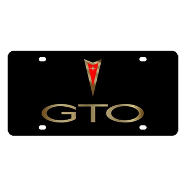 Eurosport Daytona® - GM License Plate with GTO Logo and Pontiac Emblem