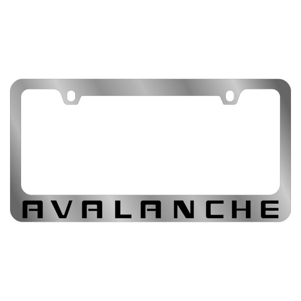 Eurosport Daytona® - GM 2-Hole License Plate Frame with Chevrolet Avalanche Logo